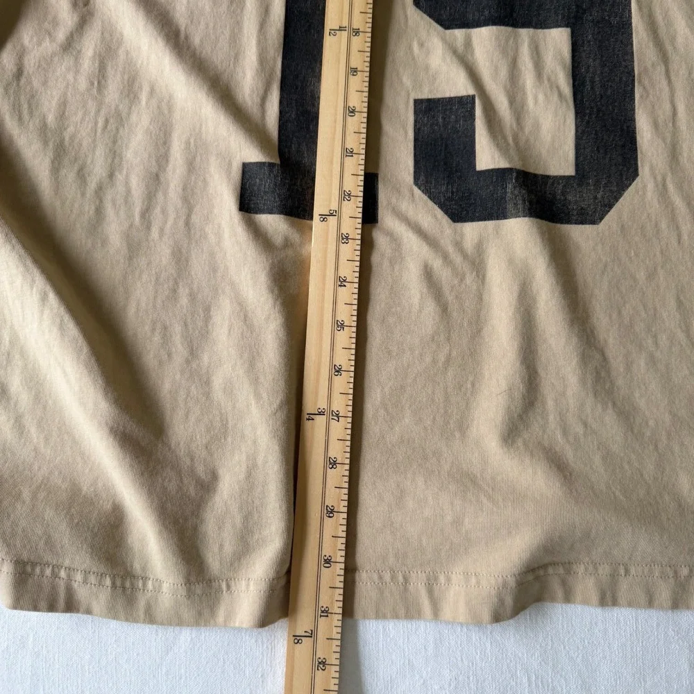 Champion XXL Tan Beige T-Shirt Jersey Style #19 Short Sleeve Cotton - Picture 5 of 8